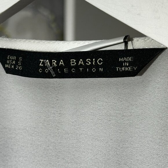 White Zara sheer sleeveless blouse, SZ:S - Picture 3 of 3